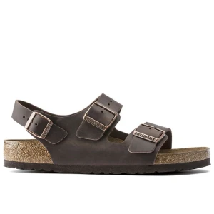 Sandały męskie Birkenstock Milano 34871 - brązowe