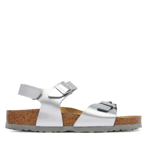 Sandały Birkenstock Rio As Flowers 1031702 D Srebrny