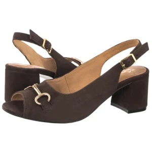 Sandały Brązowe 06569-02/00-5 (MA1486-a) Maciejka