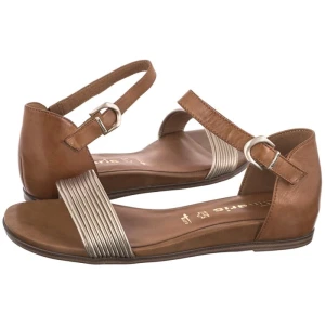 Sandały Brązowe 1-28110-42 392 Cognac Comb (TM488-a) Tamaris