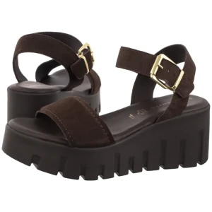 Sandały Brązowe 1-28712-42 302 Mocca Nubuck (TM591-a) Tamaris