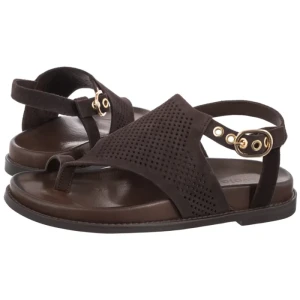 Sandały Brązowe 76266-62 (WO379-a) Wojas