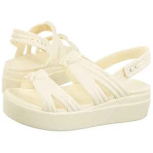 Sandały Brooklyn Knot Low Wedge Ivory 212864-105 (CR423-b) Crocs