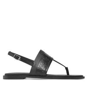 Sandały Calvin Klein Almond Tp Sandal-Hf Mono HW0HW01536 Czarny