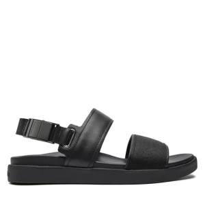 Sandały Calvin Klein Back Strap Sandal Jaq Mono Ip HM0HM01421 Czarny