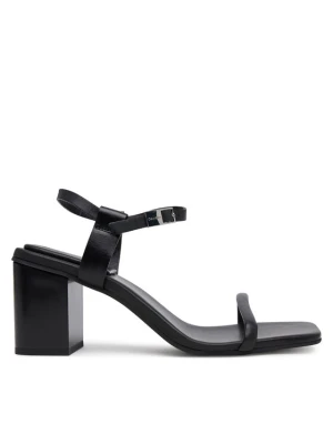 Sandały Calvin Klein Block Heel Sandal 75 Lth HW0HW02650 Czarny