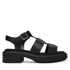Sandały Calvin Klein Chunky Sandal Fisherm Lth HW0HW02904 Czarny