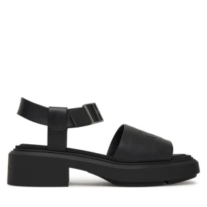 Sandały Calvin Klein Chunky Sandal Lth Mg HW0HW03131 Czarny