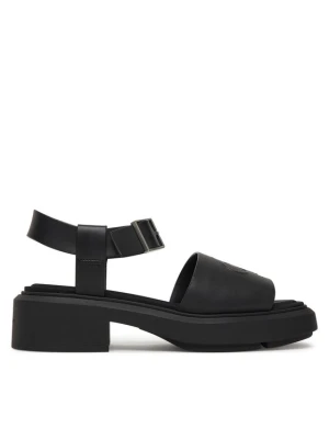 Sandały Calvin Klein Chunky Sandal Lth Mg HW0HW03131 Czarny