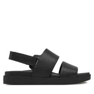 Sandały Calvin Klein Flat Adj Sandal Eyelet HW0HW02488 Czarny