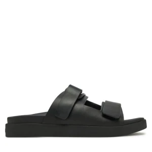 Sandały Calvin Klein Flat Adj Slide Eyelet HW0HW02489 Czarny