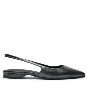 Sandały Calvin Klein Flat Slingback Pump Pearl HW0HW02120 Czarny