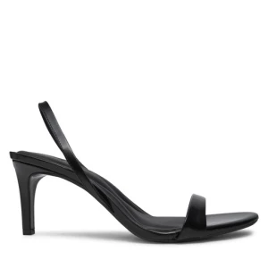 Sandały Calvin Klein Heel D'Orsay Sandal 70 - Brush L HW0HW02265 Czarny