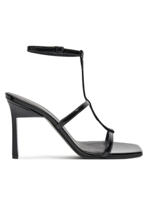 Sandały Calvin Klein Heel Gladi Sandal 90 Pat HW0HW02312 Czarny