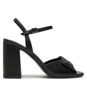 Sandały Calvin Klein Heel Sandal 85 Relock Lth HW0HW01937 Czarny