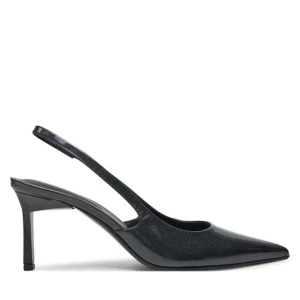 Sandały Calvin Klein Heel Slingback Pump 70 Saff Lth HW0HW02068 Czarny