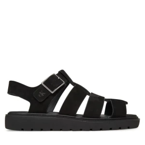 Sandały Calvin Klein Jeans Fisherman Hw Sandal Lth YW0YW01962 Czarny