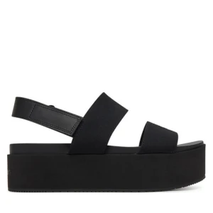 Sandały Calvin Klein Jeans Flatform Sandal Sling In YW0YW01788 Czarny