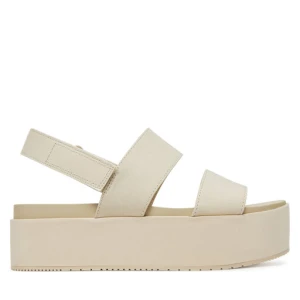 Sandały Calvin Klein Jeans Flatform Sandal Sling In YW0YW01788 Écru