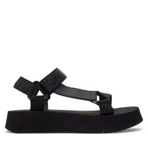 Sandały Calvin Klein Jeans Sandal Velcro Webbing Dc YW0YW01353 Czarny