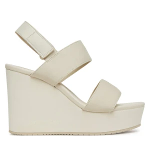 Sandały Calvin Klein Jeans Wedge Sandal Webbing In YW0YW01790 Szary