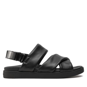 Sandały Calvin Klein Padded Criss Cross Sandal HM0HM01482 Czarny