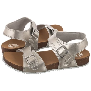 Sandały Castle Island Backstrap Silver Metallic 0A4341 040 (TI97-a) Timberland