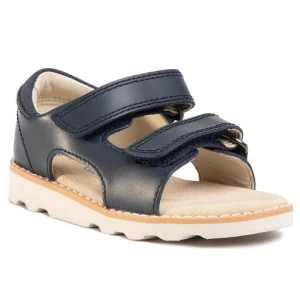 Sandały Clarks Crown Root T 261411337 Navy Leather