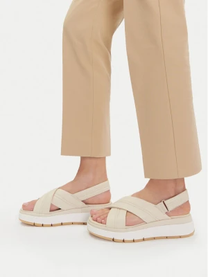 Sandały Clarks Tuscan Cross 26181470 Écru Kremowy