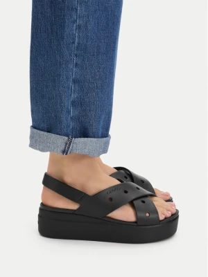 Sandały Crocs Brooklyn 4U Cross Strap Sandal 212254 Czarny