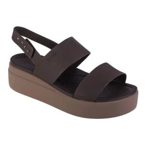 Sandały Crocs Brooklyn Low Wedge 206453-2ZL brązowe