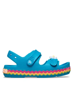 Sandały Crocs Kids’ Crocband Cruiser Ricrac Sandal 211028 Niebieski