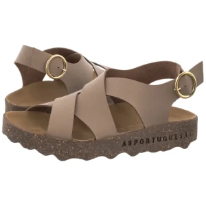 Sandały Cusk L Eco Nubuck Sand P018278006 (AP17-c) Asportuguesas