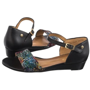 Sandały Czarne 06486-01/00-1 (MA1189-a) Maciejka