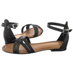 Sandały Czarne 07029-01/00-0 (MA1383-a) Maciejka