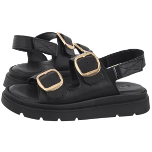 Sandały Czarne 1-28233-44 003 Black Leather (TM526-a) Tamaris