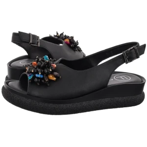 Sandały Czarne DS6983/26 BK (FO237-a) Filippo