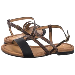 Sandały Czarne/Panterka 06966-01/00-1 (MA1391-a) Maciejka