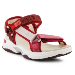 Sandały D.Franklin Sneakers Sandal Strips DFSH406003-Burg czerwone