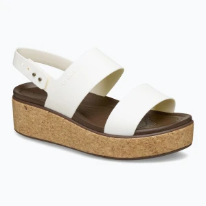 Sandały damskie Crocs Brooklyn Cork Low Wedge chalk