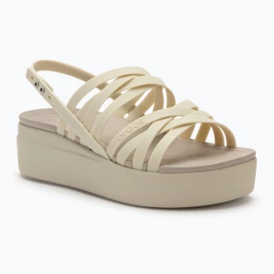 Sandały damskie Crocs Brooklyn Strappy Low Wedge bone