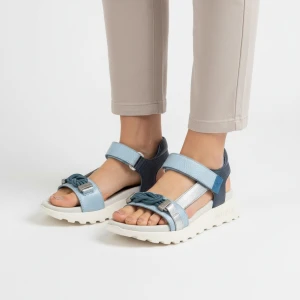 Sandały damskie Hispanitas, cholewka ze skóry naturalnej sportowa konstrukcja z regulowanymi paskami otwarta forma lekka podeszwa zapewniająca stabil