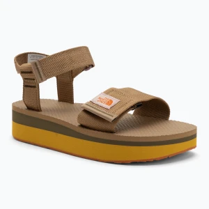 Sandały damskie The North Face Skeena Platform sahara / iron bronze Brązowy