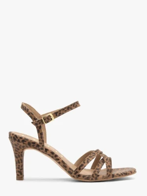 Sandały damskie w panterkę Ryłko