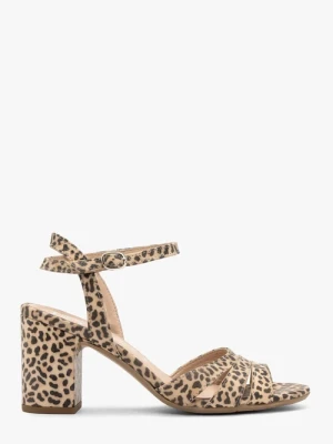 Sandały damskie w panterkę Ryłko