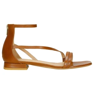 Brązowe sandały damskie ze skóry licowej 76222-53 Wojas