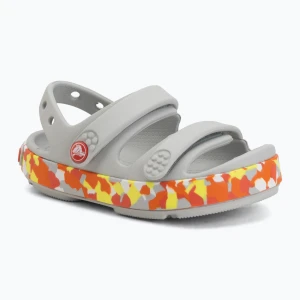 Sandały dziecięce Crocs Crocband Cruiser Glow Confetti Band atmosphere/flame