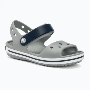 Sandały dziecięce Crocs Crocband Sandal Kids light grey / navy