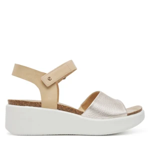 Sandały ECCO Flowt Wedge 27231360704 Złoty