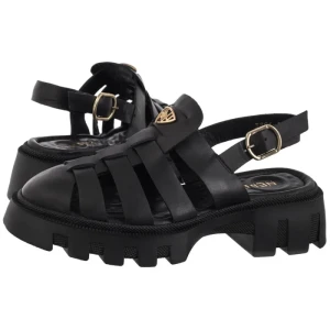 Sandały Enver Black Leather (NP40-a) Nepeke